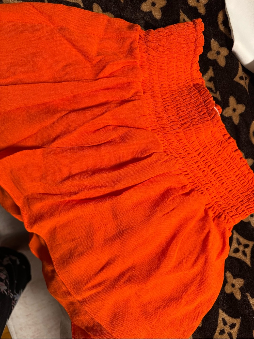 Ramy Brook Bright Orange Mini Skirt